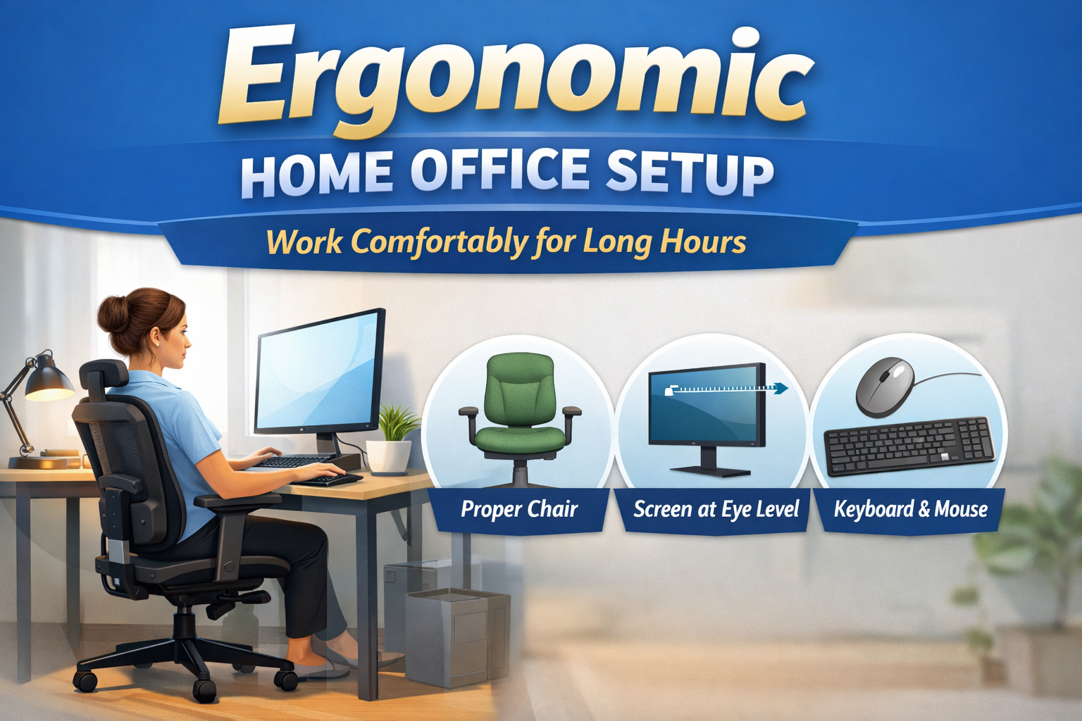 ergonomic home office setup